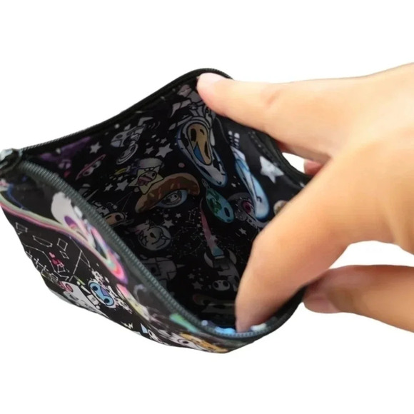 Cute Bear Astronaut Space Unicorn Stars Makeup Custom Homemade Bag - Picture 3 of 3